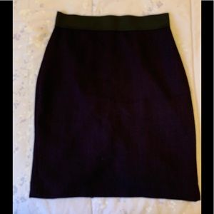 Express black and purple skirt